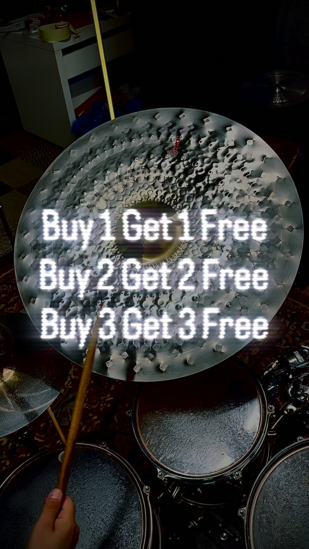 We double your order. Get up to 3 free cymbals.