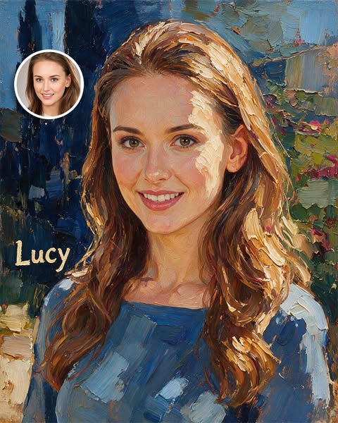 Custom Impasto-Style Portrait