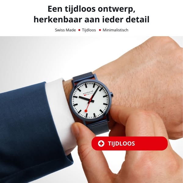 Tijdloze Swiss Made horloges | Gratis verzending | Mondaine