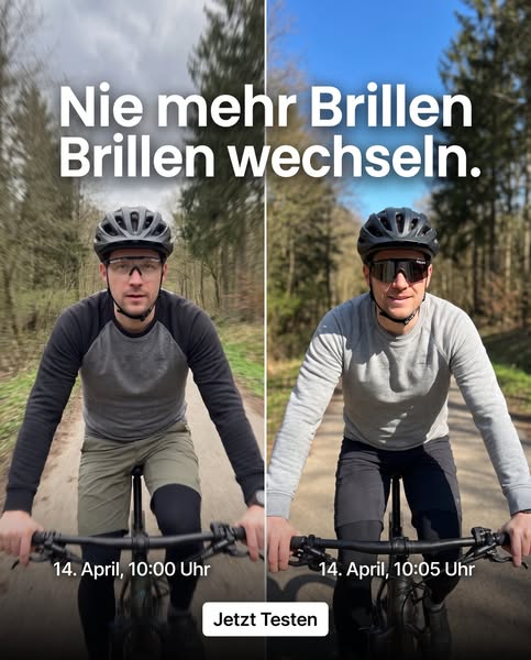 Gläser wechseln in Sekunden!
