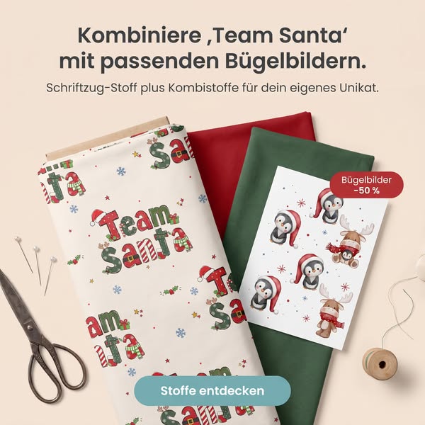 Weihnachtsstoffe jetzt 10 % günstiger