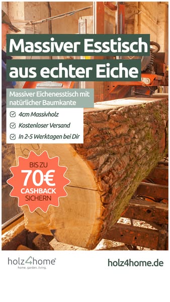 In 5 Tagen bei dir: 4cm Eiche massiv