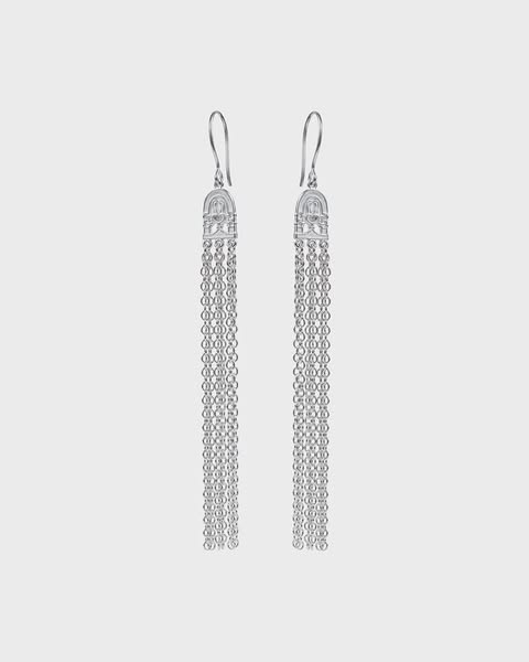 Paradise earrings silver half pair left