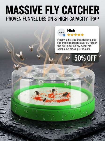 O criativo por trás: Reusable Fly Trap