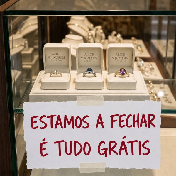 Grátis — pague apenas os portes de envio