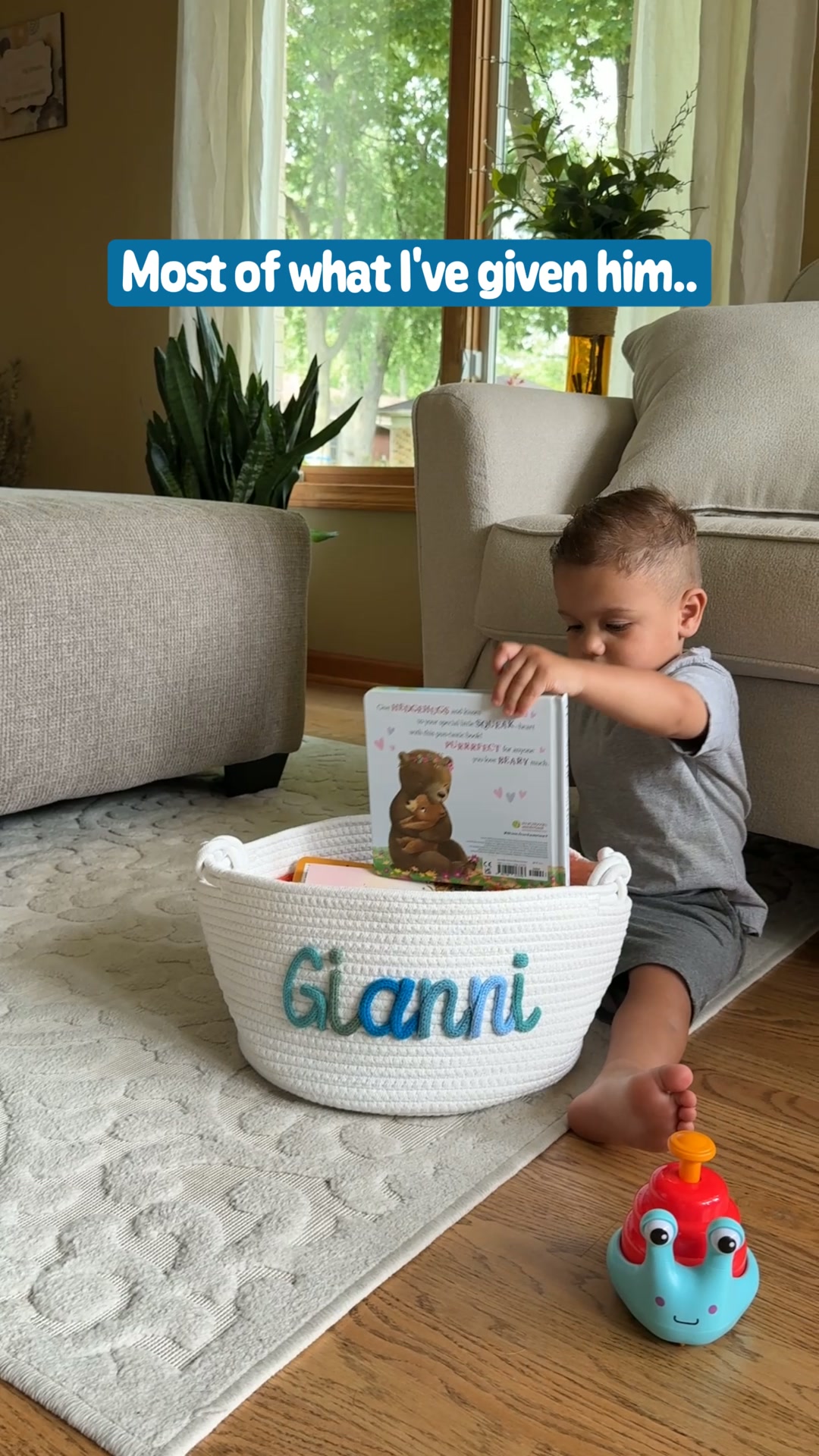 Personalized Knitted Basket!