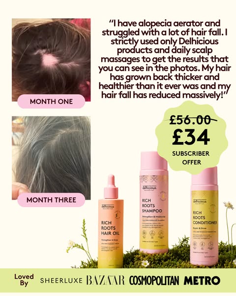 Award-winning hair growth range.