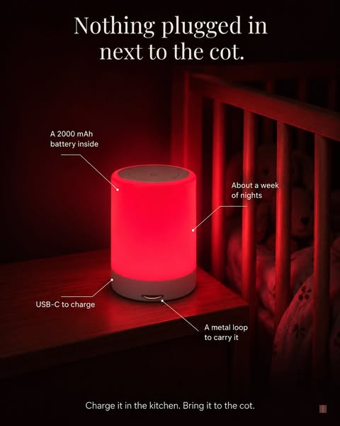Not a red bulb. A 670nm lamp made for night feeds.