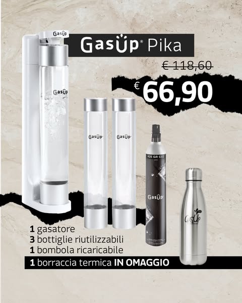 Promozione GasUp Pika White & Drink