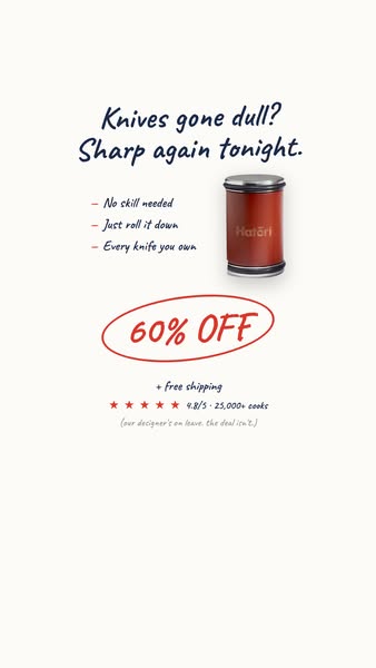 Knives gone dull? Sharp again tonight.