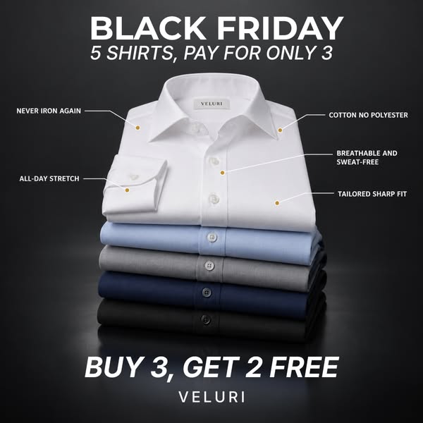 5 Shirts, Pay For Only 3