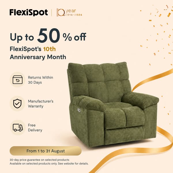 Up to 50% off. Don't overthink it.
