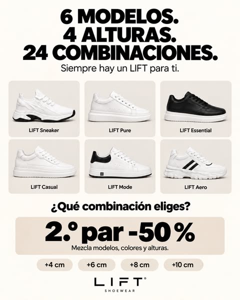 Gana hasta +10 cm de altura
