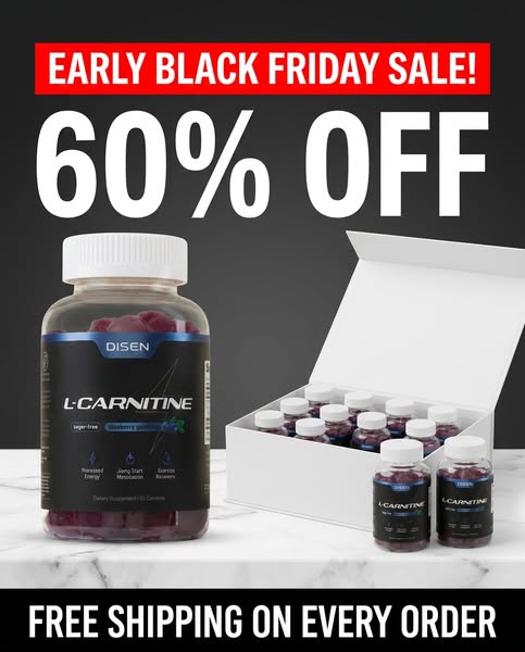 EARLY BLACK FRIDAY SALE 60% OFF