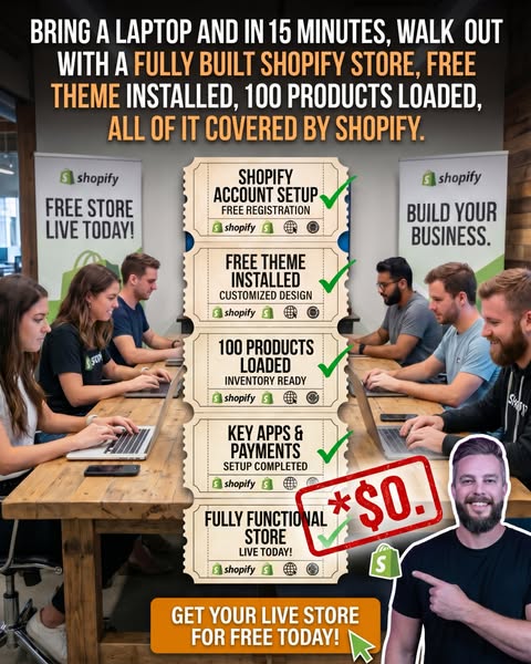 Free Shopify Store, 100 Winning Products