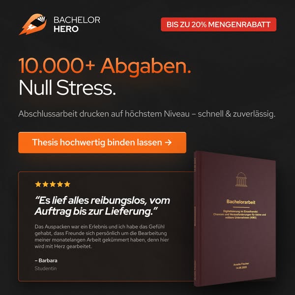 Bachelorarbeit drucken und binden