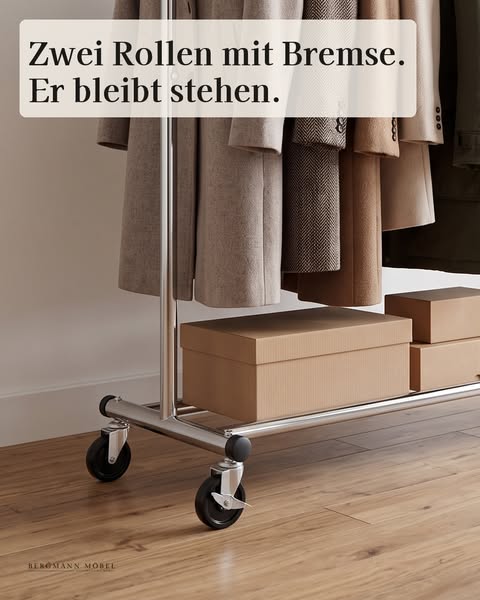 Bis 150 kg · Verchromter Stahl