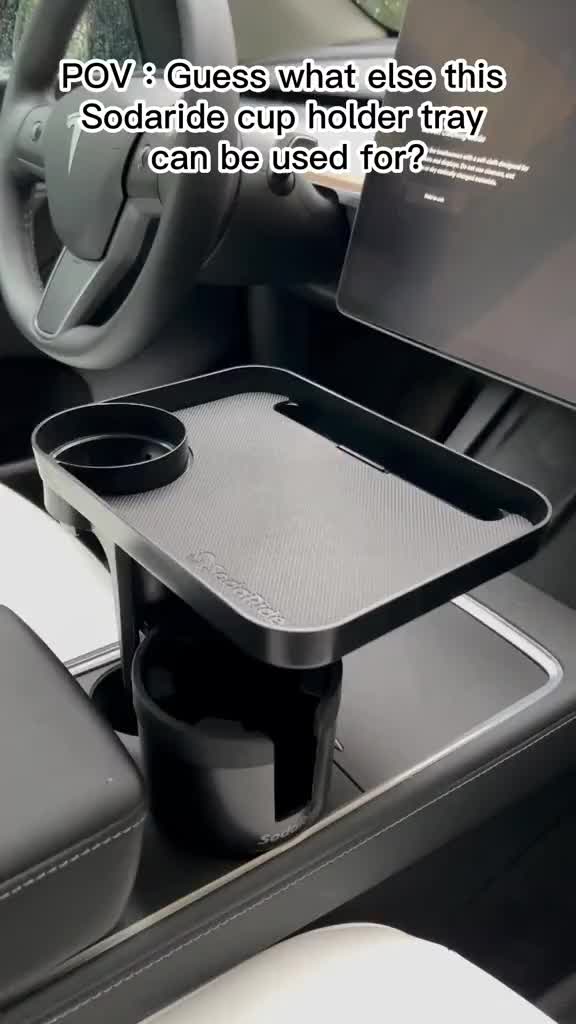 Sakerplus® Universal 360° Swivel Car Cup Holder Tray