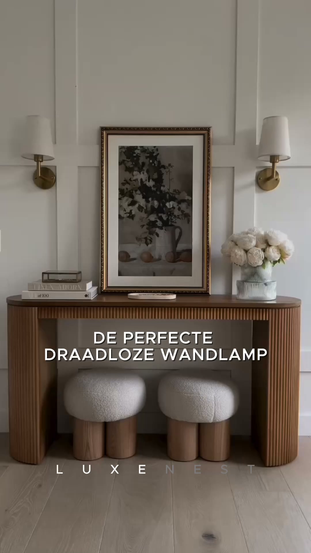 DRAADLOZE WANDLAMP