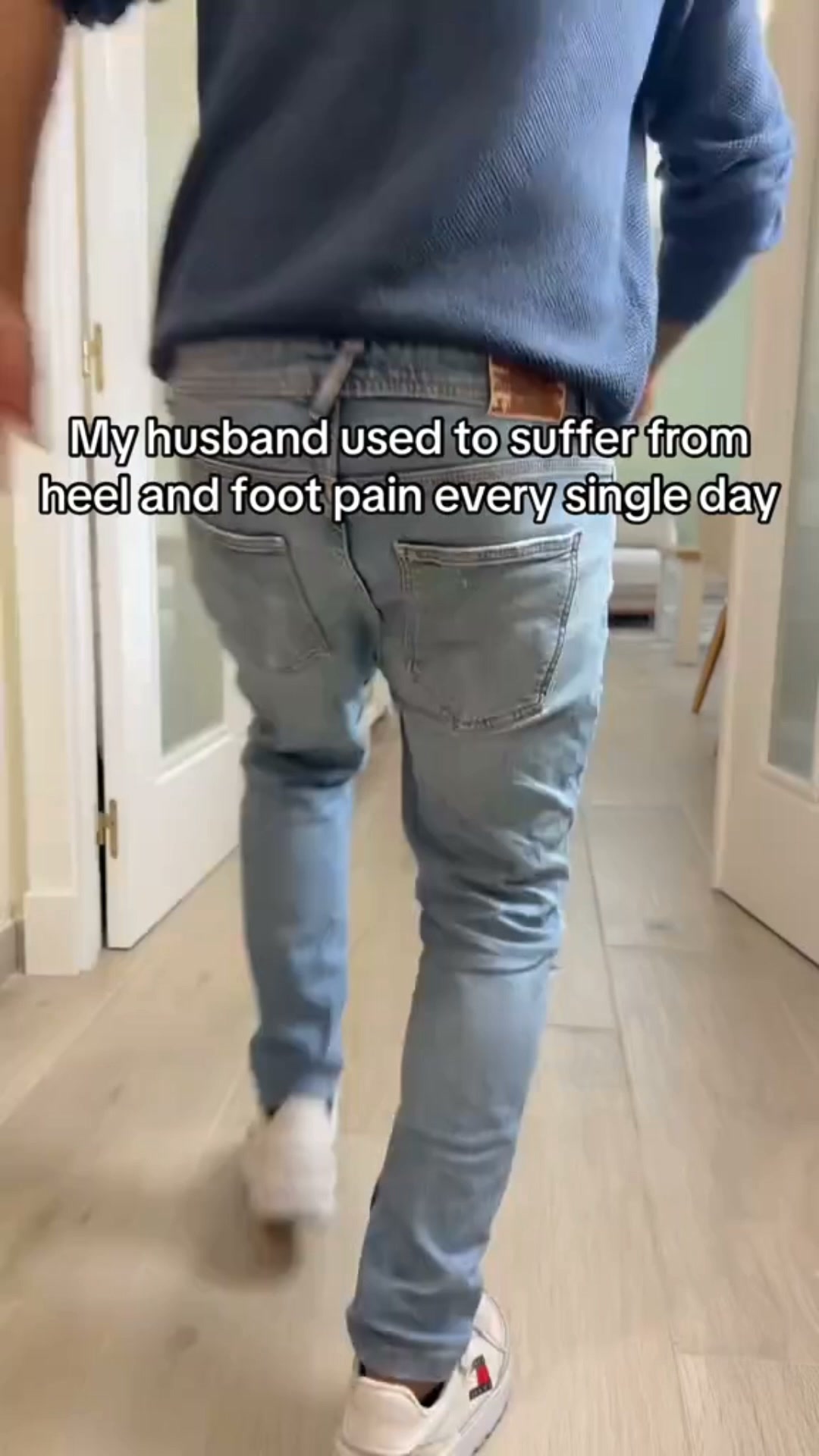 Le sue gambe sono cambiate. Il nostro sabato anche.