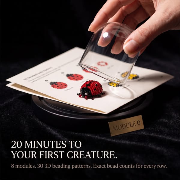 The Pocket Museum — 30 3D Beading Patterns, Honest Difficulty