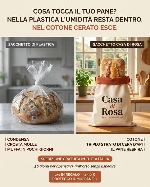 Addio pane ammuffito in 3 giorni