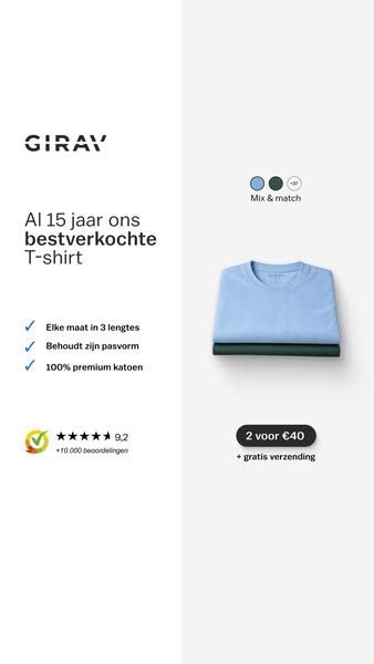 T-shirts: 2 voor € 40
