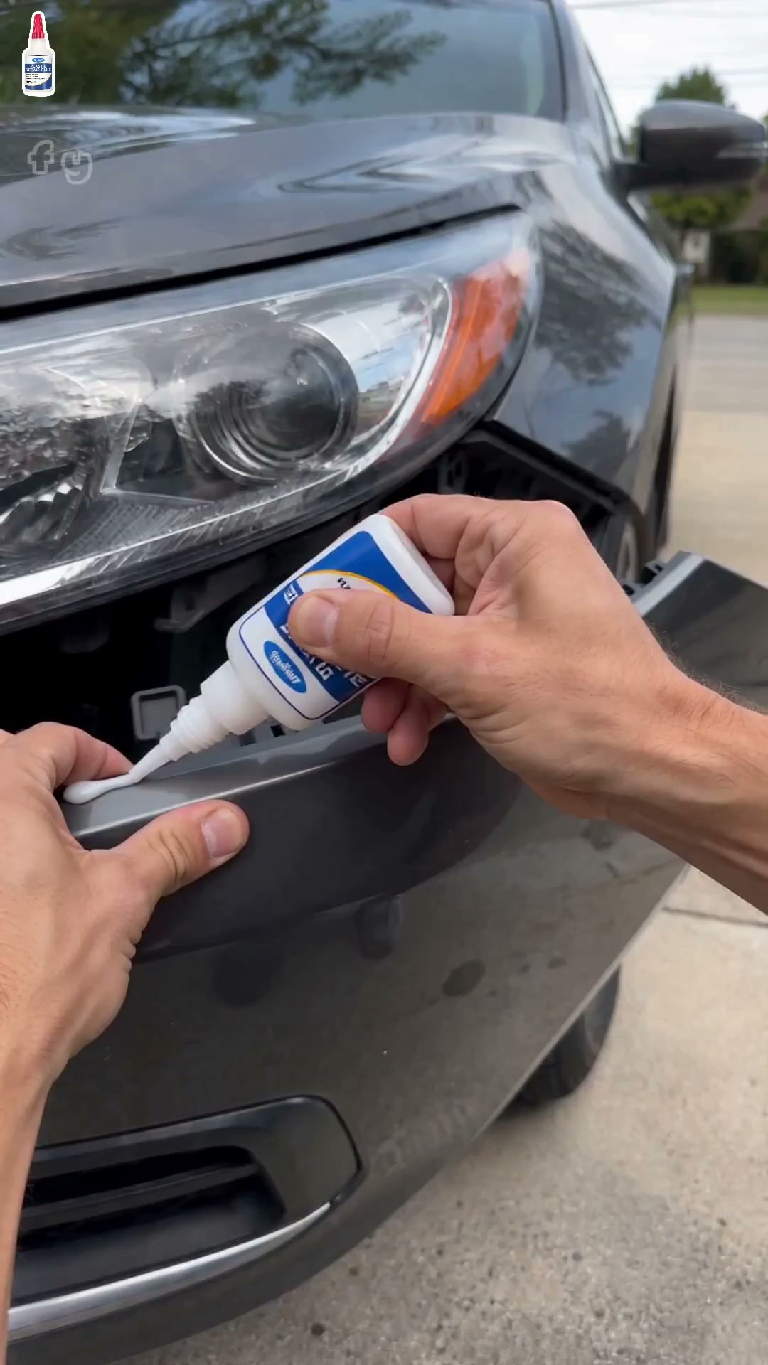 Bumper reparatielijm – scheuren dichten, waterdicht en onzichtbaar.