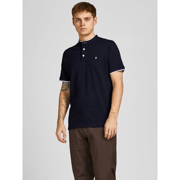 JJEPAULOS Polo Shirt - Dark Navy