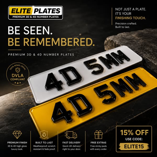 15% OFF Premium 3D & 4D Plates