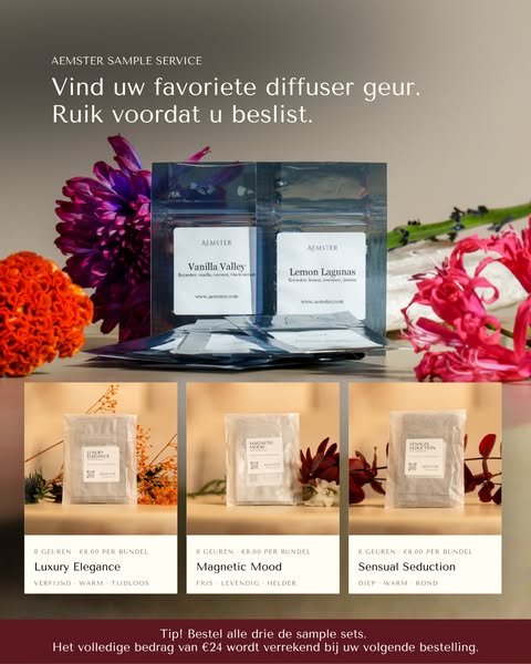 Vraag diffuser geur samples aan