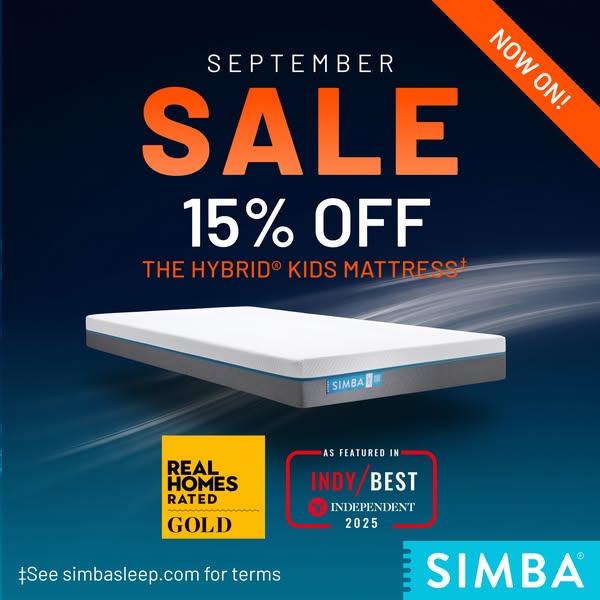 Enjoy 15% off the Hybrid® Kids Mattress‡