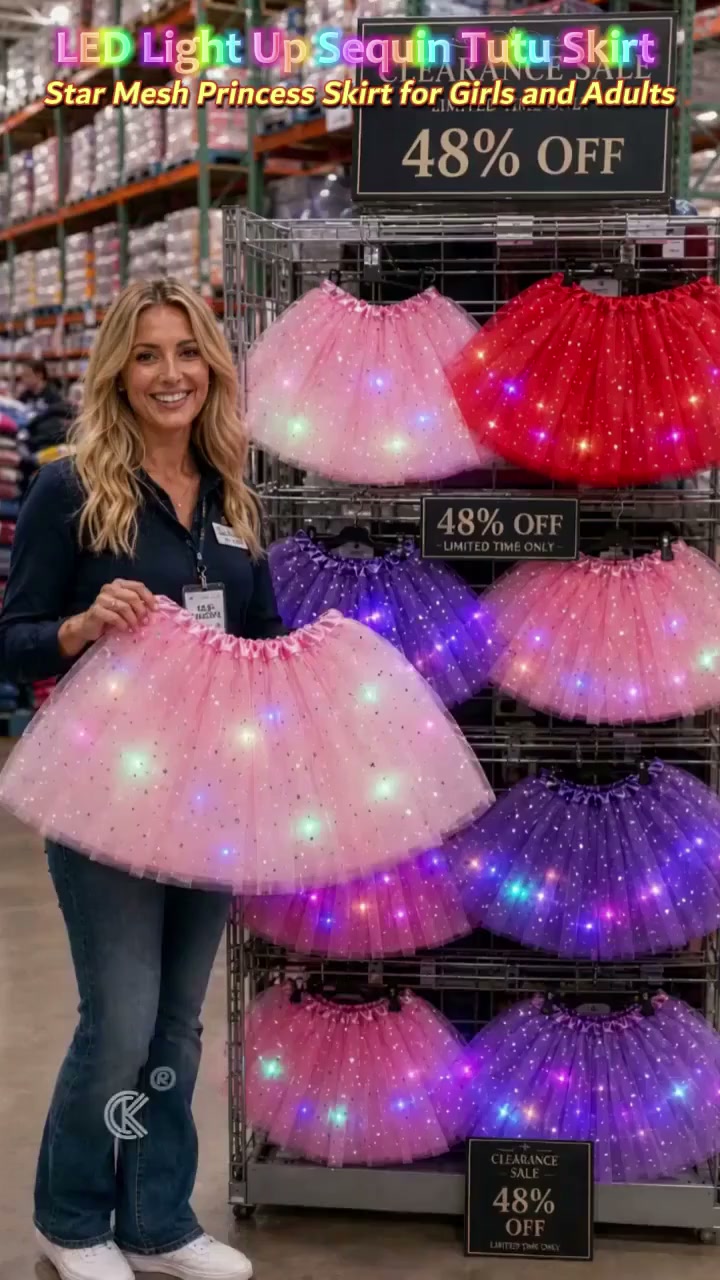 Wenn das Licht ausgeht, beginnt der Rock zu leuchten. Und sie wird zur Prinzessin.