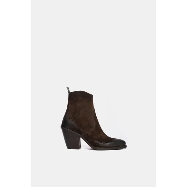 €125.30 Tronchetti texani camoscio testa di moro XD798