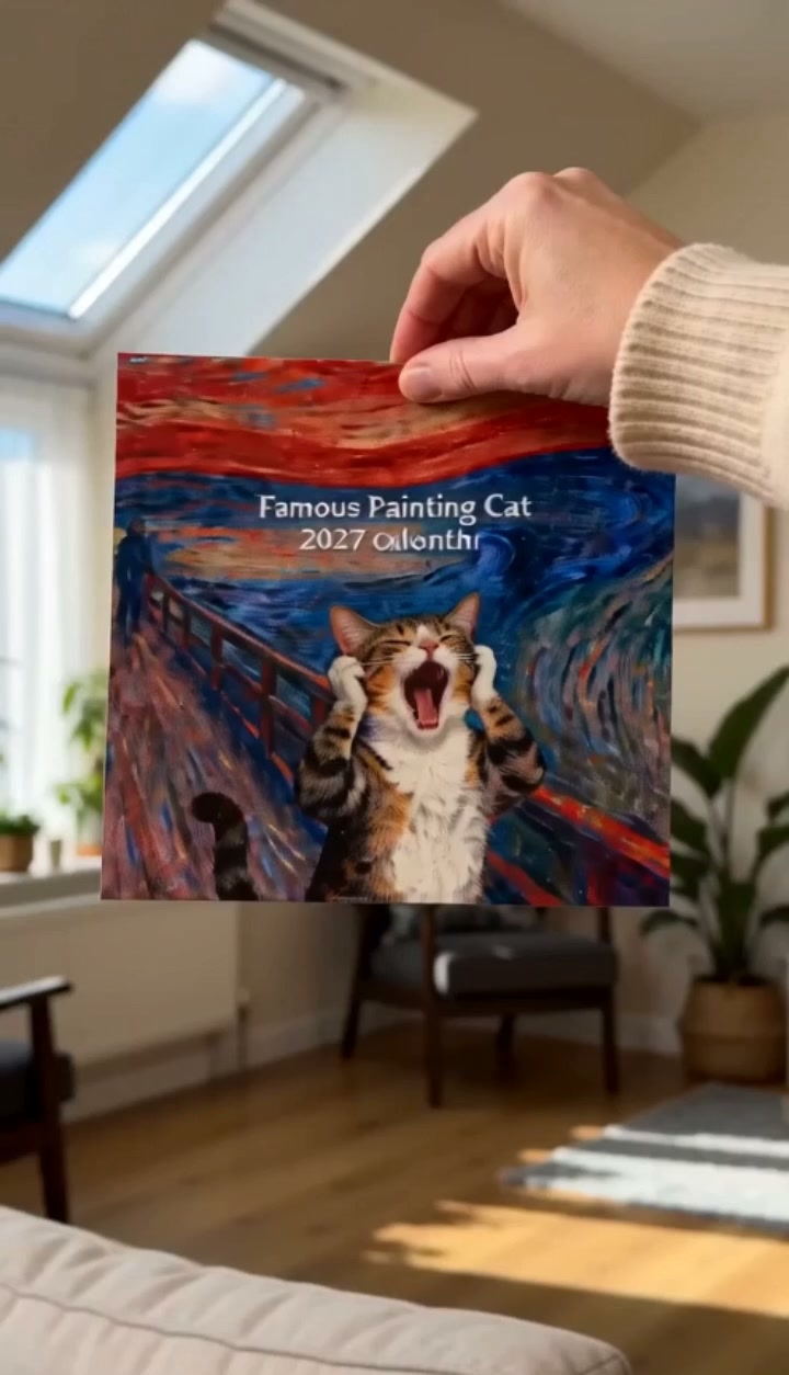 2027 Cat Art Calendar