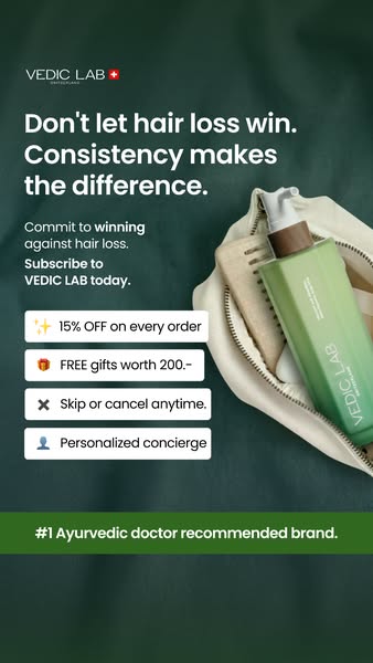 Up to 83% less hair loss