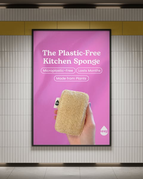 Your kitchen sponge is made of plastic