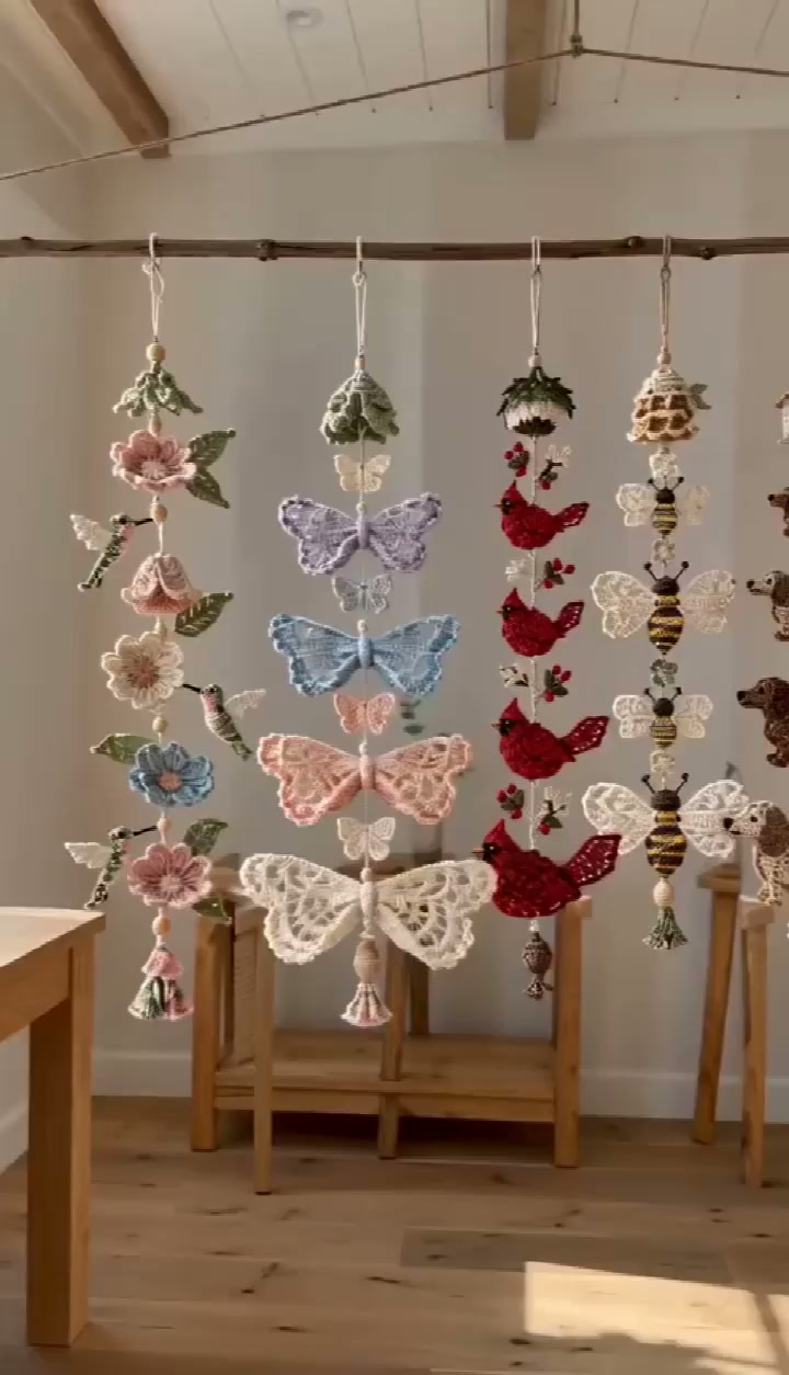 Hummingbird Garden Cascade DIY Crochet Kit