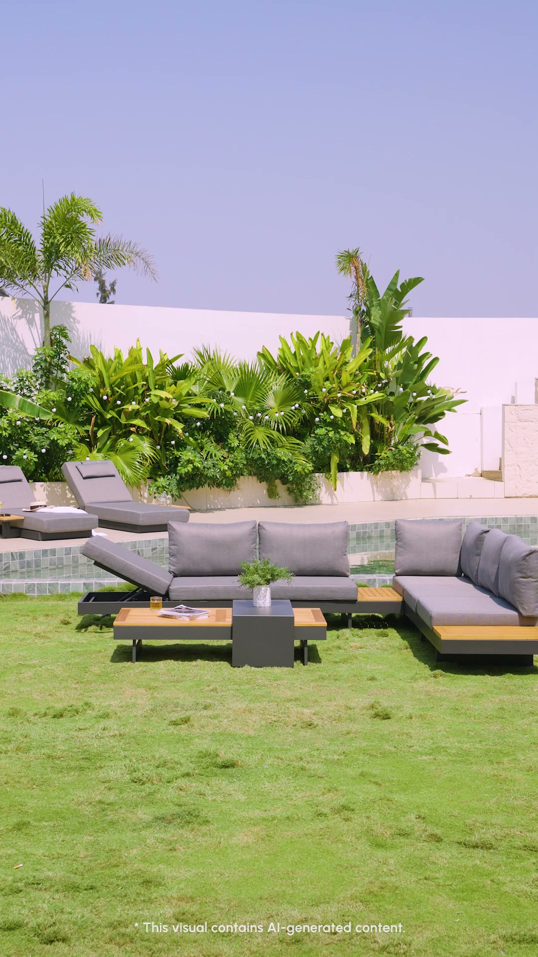 Tevara Teak & Aluminium Modular Outdoor Sofa