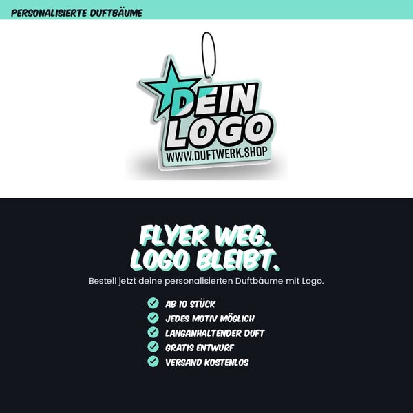 Flyer landen im Müll. Dein Logo nicht
