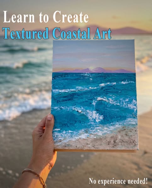NEW: Coastal Textured Art Class