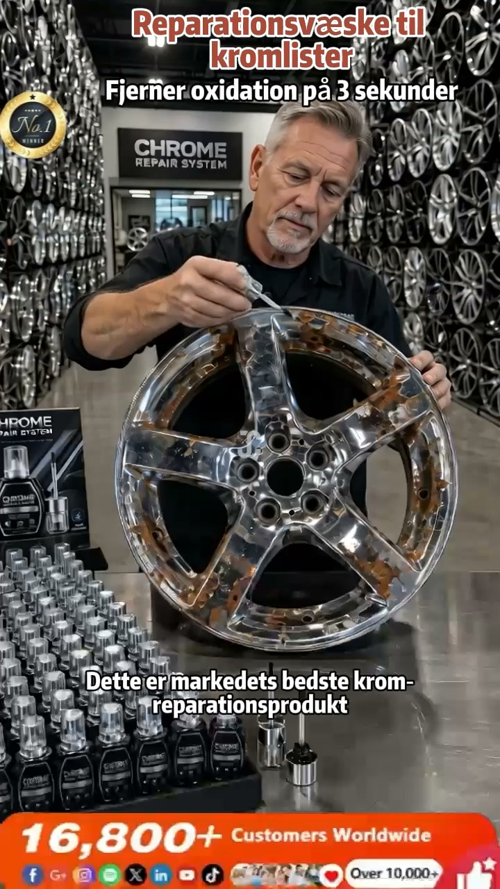 Professionel reparationspen til krom