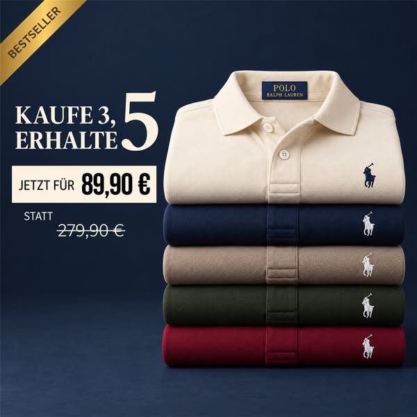 5 Polos für 89,90€