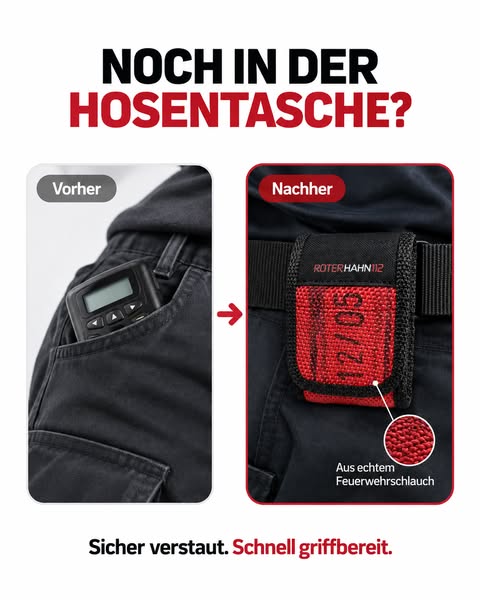 Dein Melder. Sicher am Gürtel.