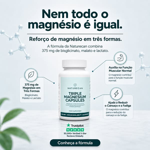 Relaxe ainda melhor com o magnésio triplo