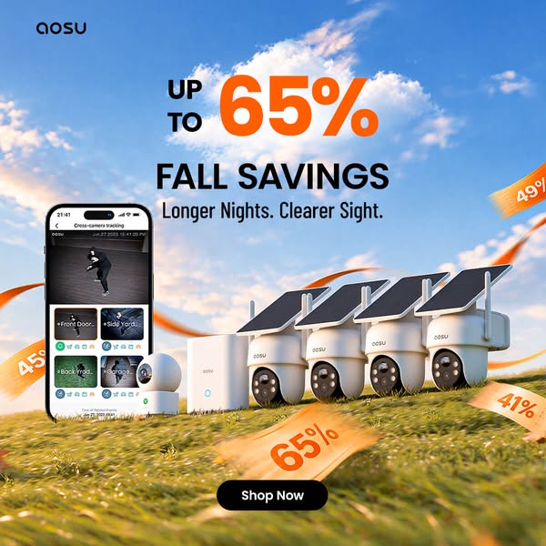 aosu Smart Security for Peace of Mind – Up to 65% OFF