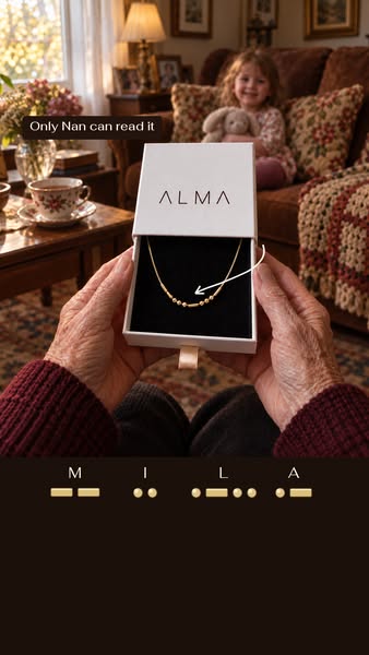 Her grandchild's name, in Morse code