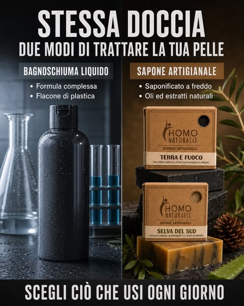 Saponi uomo 100% naturali