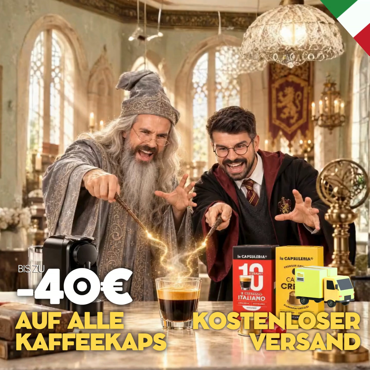 La Capsuleria® probieren: Bis zu 40 € sparen