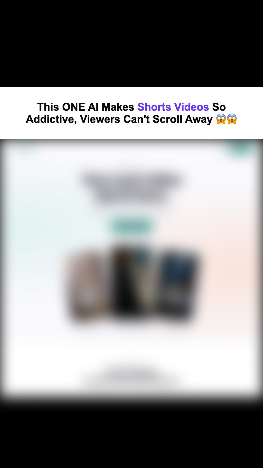 Faceless videos from one idea
